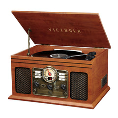 The Hawthorne 6-in-1 Bluetooth Turntable Music Centre