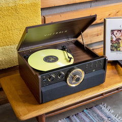 The Empire 6-In-1 Bluetooth Turntable Music Centre