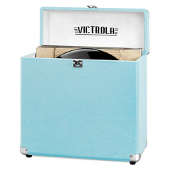 The Collector  Storage Case for Vinyl Turntable Records, Turquoise