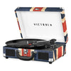 Image of The Journey Portable Suitcase Record Player with 3-speed Turntable, UK Flag