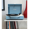 Image of The Re-Spin Sustainable Bluetooth Suitcase Record Player, Blue