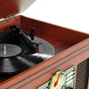 Image of The Nostalgic 6-in-1 Bluetooth Turntable Music Centre